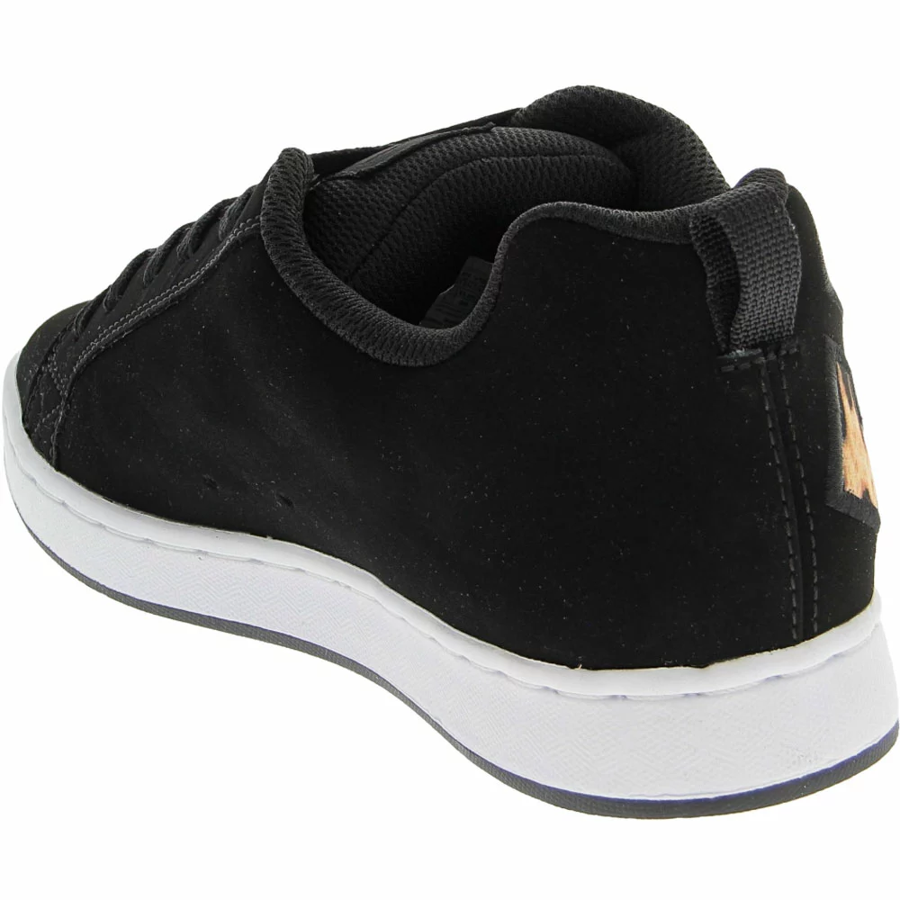 DC Shoes Court Graffik Skate Shoes - Womens Black White Black - Image 3