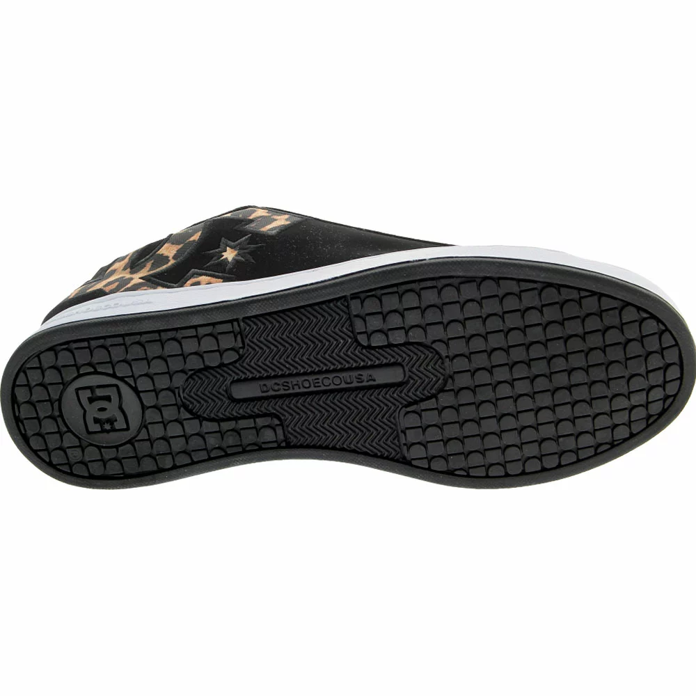 DC Shoes Court Graffik Skate Shoes - Womens Black White Black - Image 4