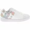 DC Shoes Court Graffik Skate Shoes - Womens White Rainbow