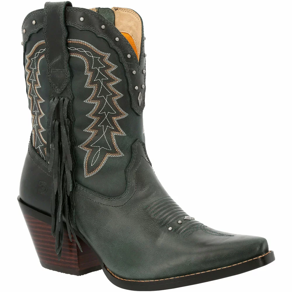 Durango Boots Durango Crush Vintage Teal Bootie Womens Western Boots Vintage Teal - Image 2