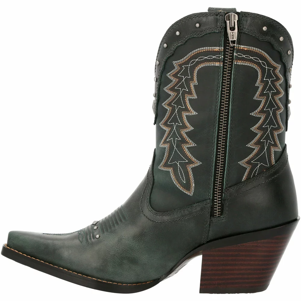 Durango Boots Durango Crush Vintage Teal Bootie Womens Western Boots Vintage Teal - Image 3