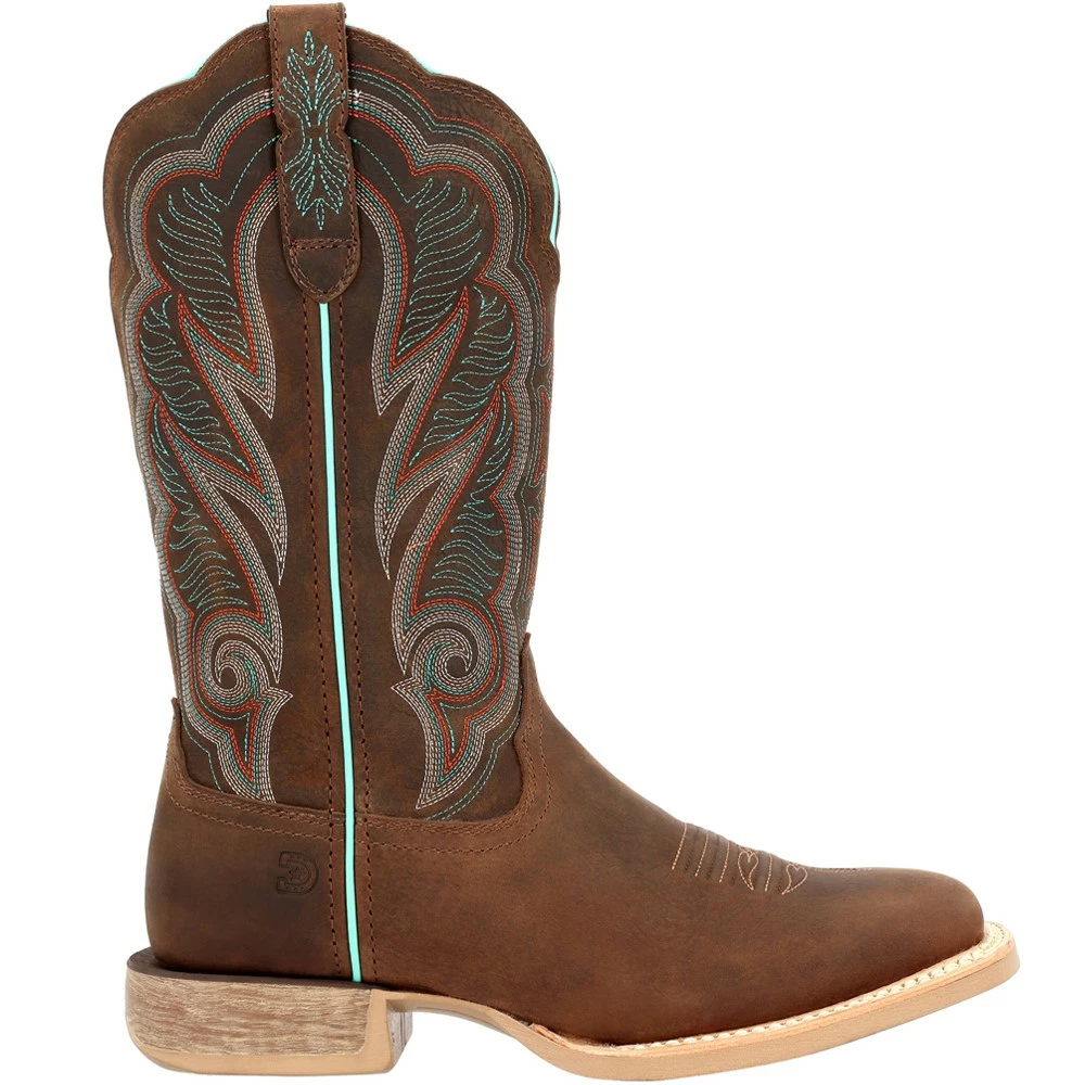 Durango Boots Durango Lady Rebel PRO DRD0436 Womens Western Boots Dark Chestnut Hunter Green