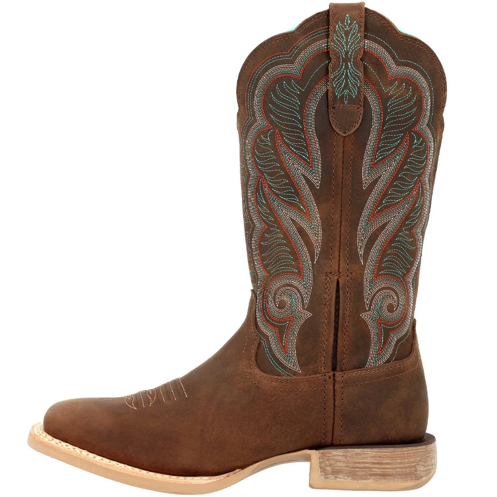 Durango Boots Durango Lady Rebel PRO DRD0436 Womens Western Boots Dark Chestnut Hunter Green - Image 3