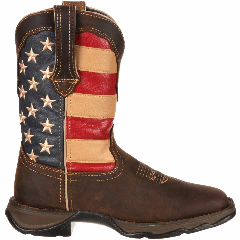 Durango Boots Durango Lady Rebel Patriotic Womens Western Boots Brown Union Flag