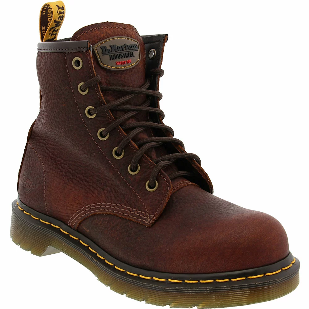 Dr. Martens Maple Zip Safety Toe Work Boots - Womens Brown - Image 2