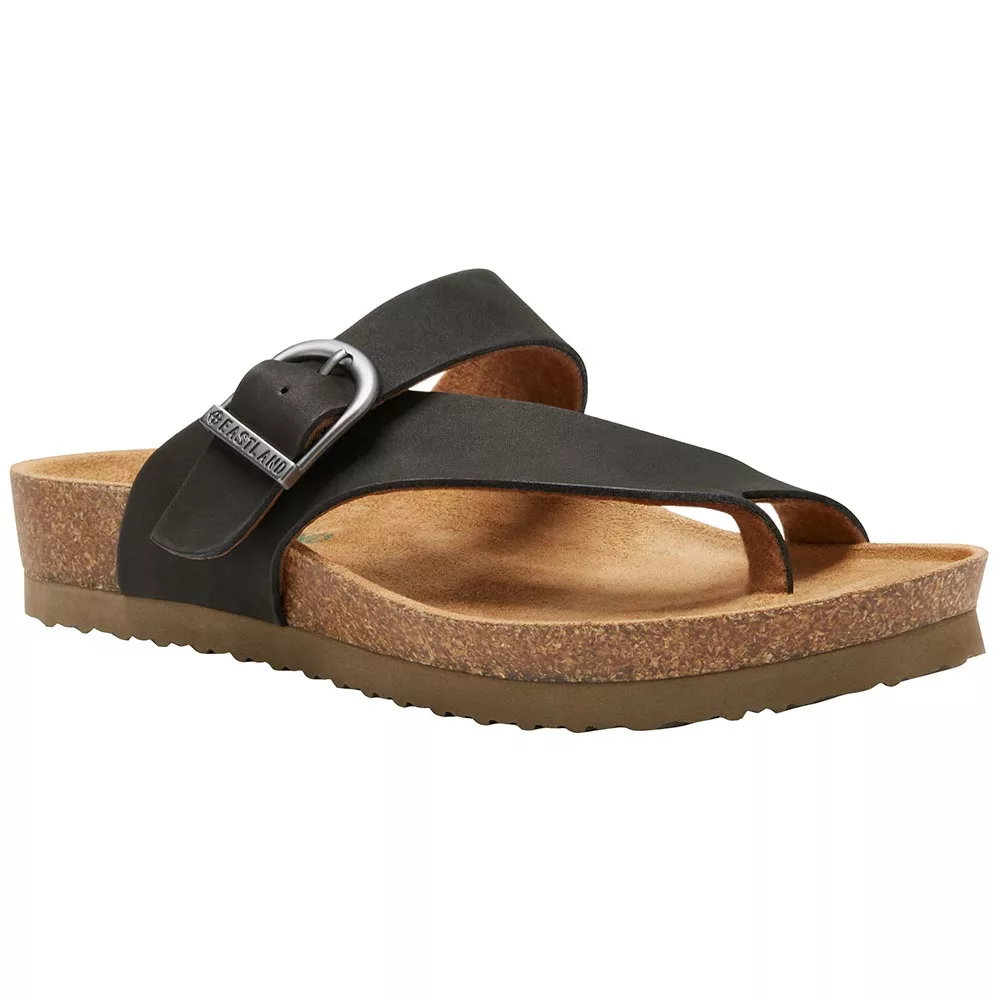 Eastland Shauna Sandals - Womens Black Nubuck - Image 2