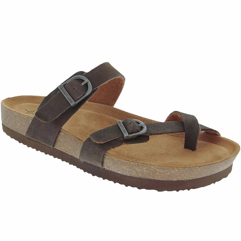 Eastland TiogoToe Loop Sandal - Womens Olive - Image 2