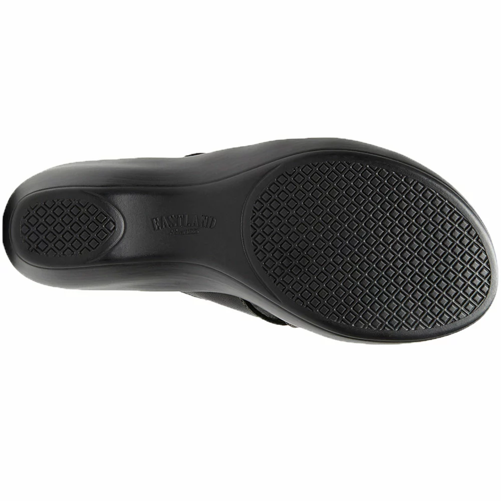 Eastland Poppy Slide Sandals - Womens Black - Image 4