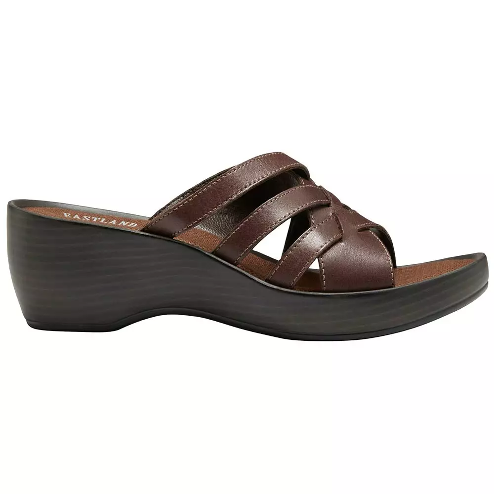 Eastland Poppy Slide Sandals - Womens Brown