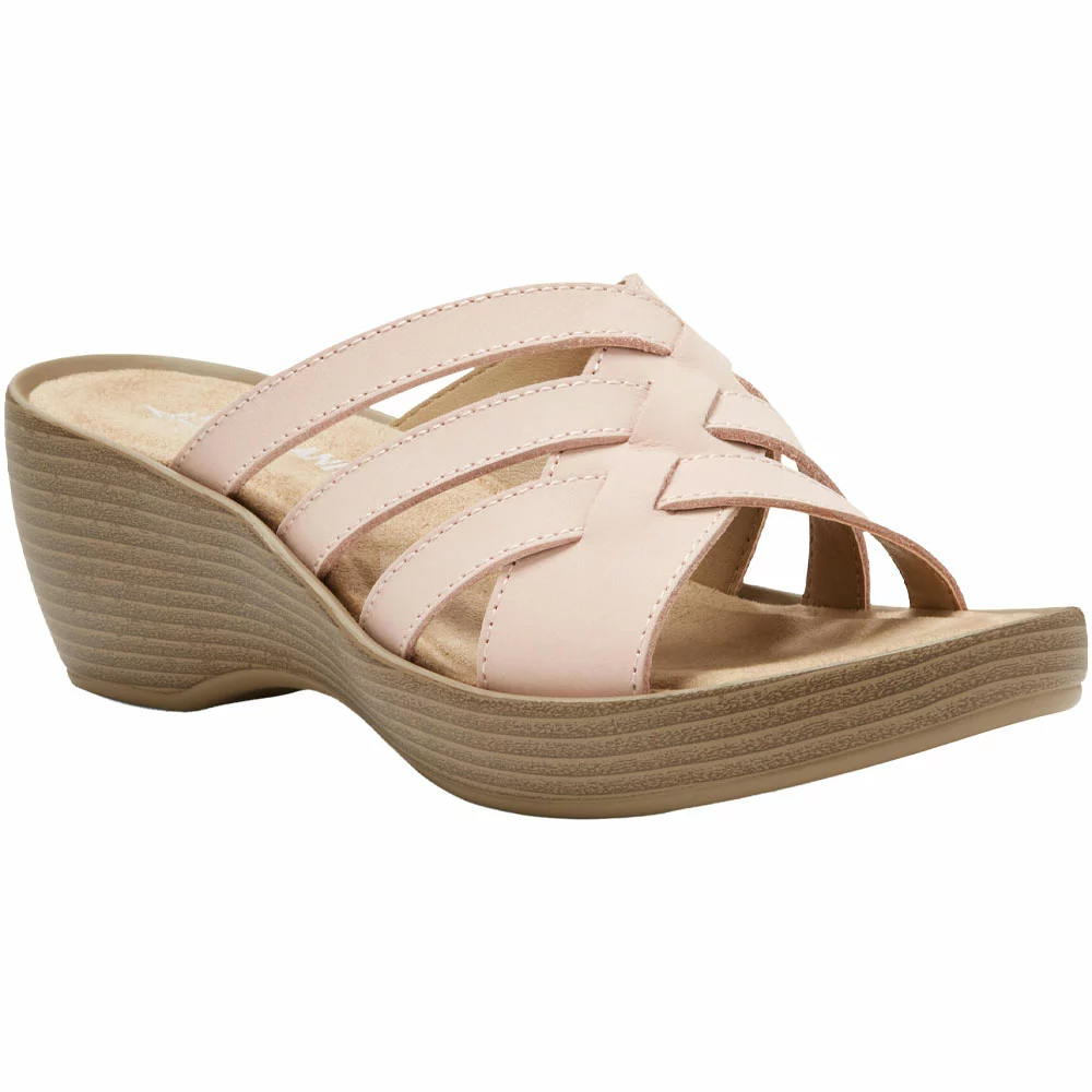 Eastland Poppy Slide Sandals - Womens Peach - Image 2