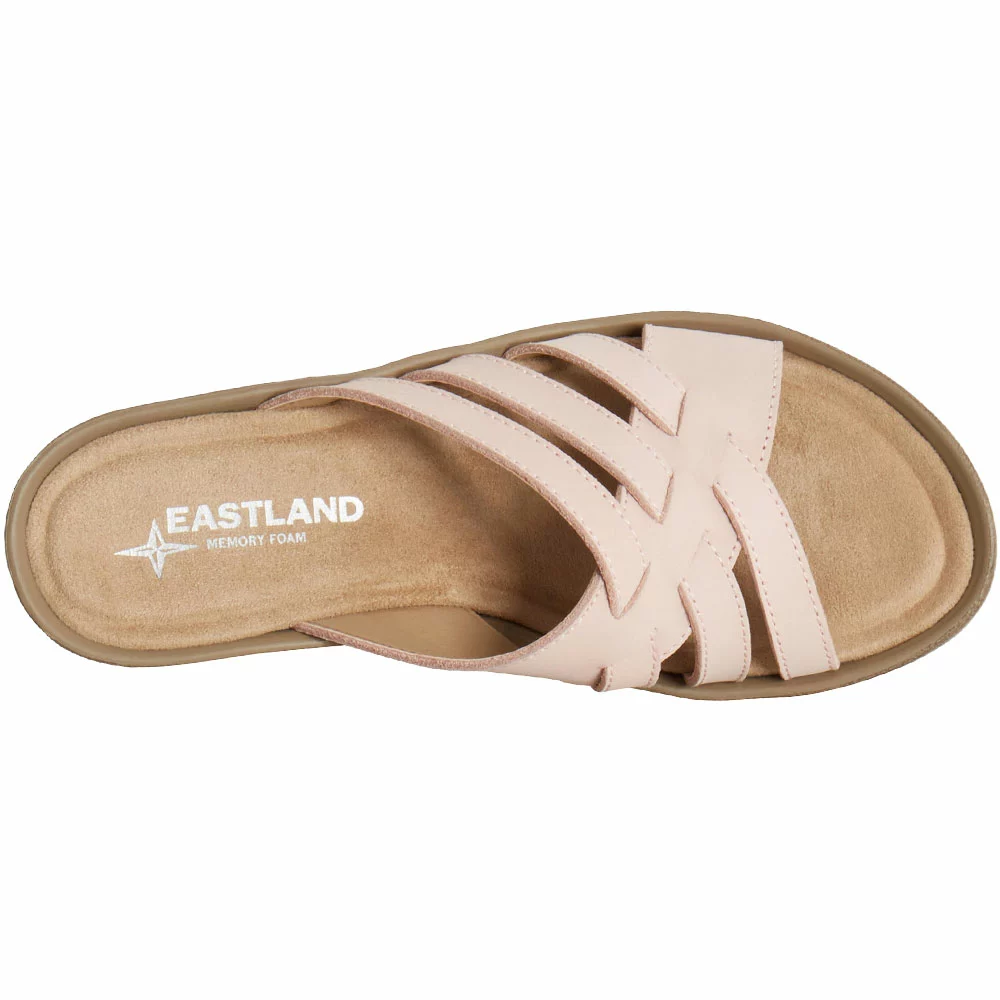 Eastland Poppy Slide Sandals - Womens Peach - Image 3