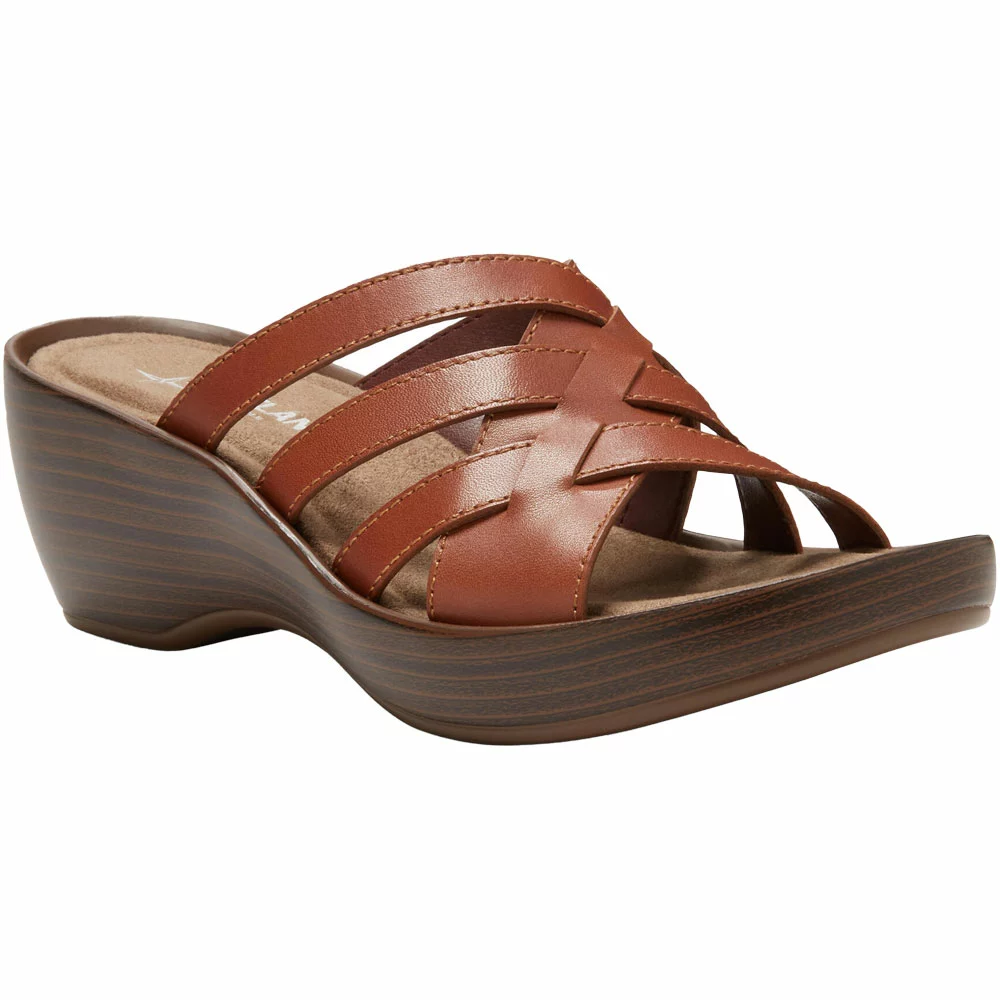 Eastland Poppy Slide Sandals - Womens Tan - Image 2