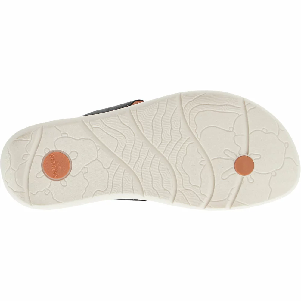 Earth Origins Dania Flip Flops Womens Sandals Black - Image 4