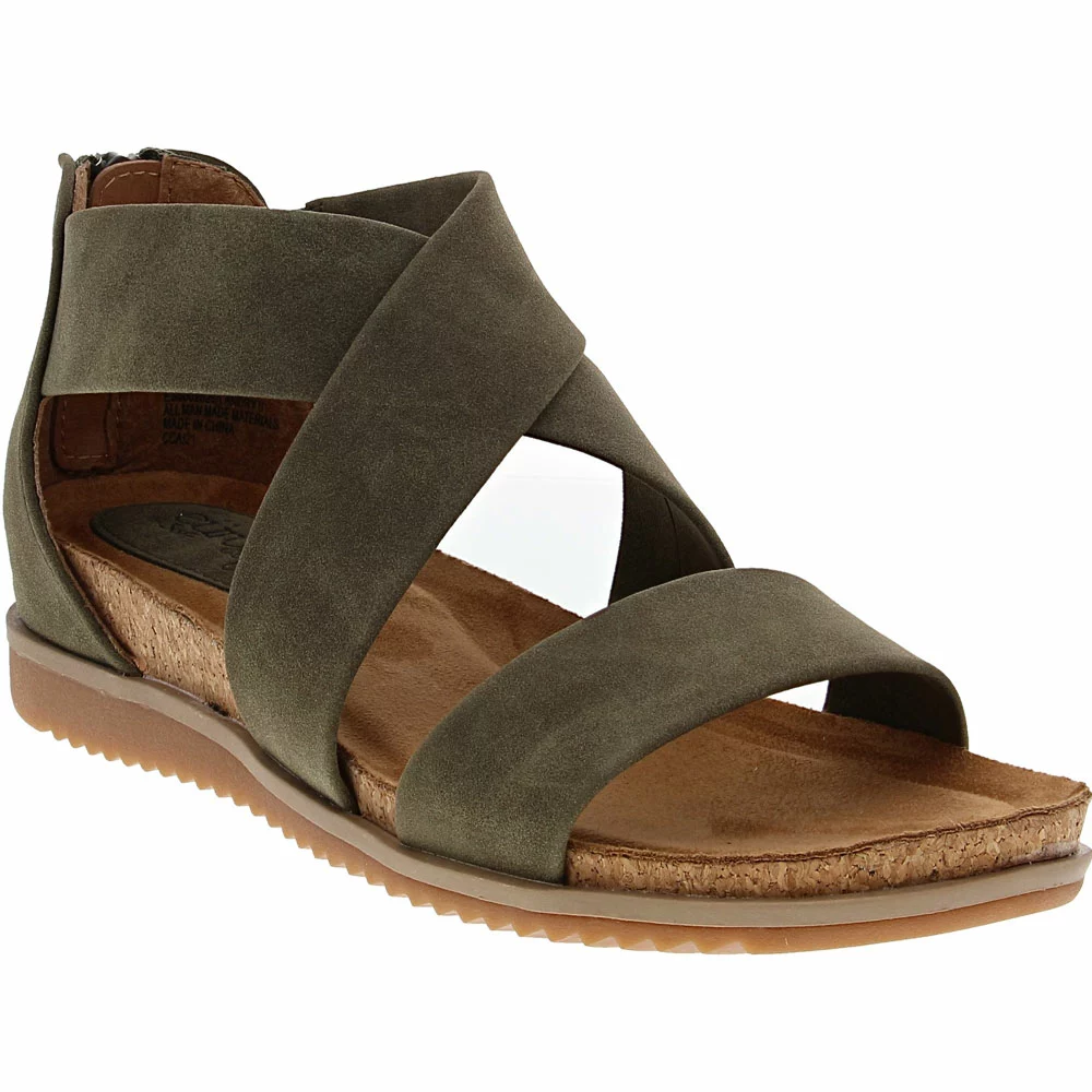 Eurosoft Landry II Wedge Womens Sandals Olive - Image 2