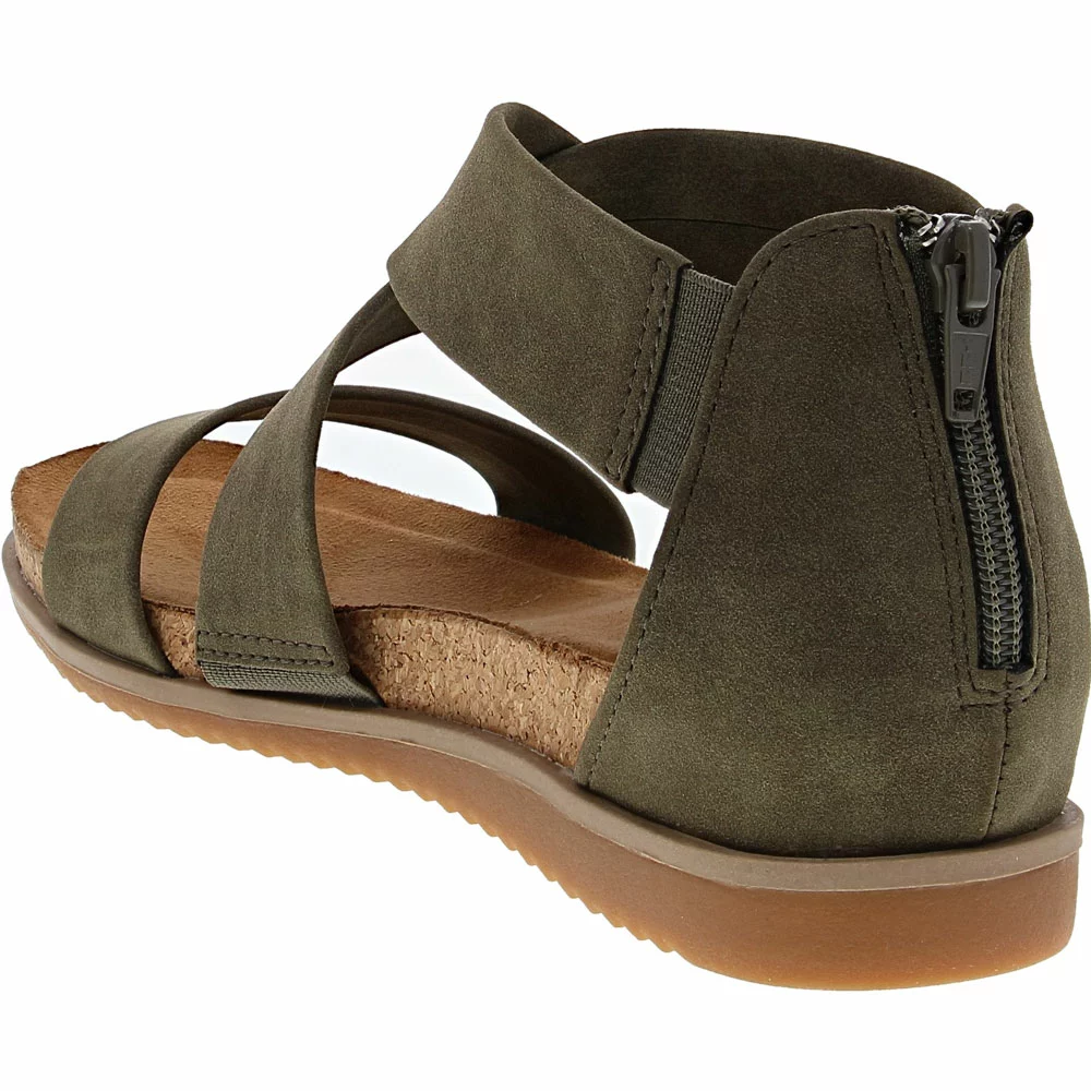 Eurosoft Landry II Wedge Womens Sandals Olive - Image 3