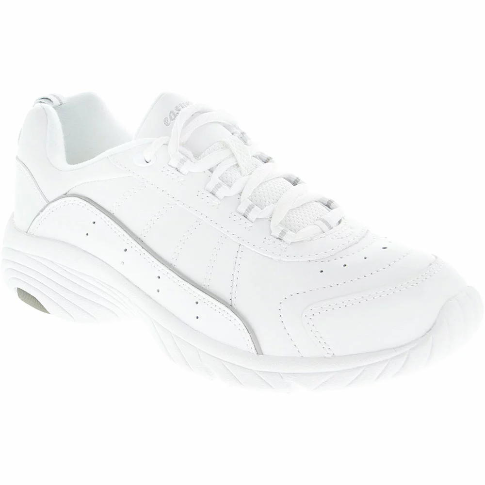 Easy Spirit Punter Walking Shoes - Womens White Light Grey - Image 2