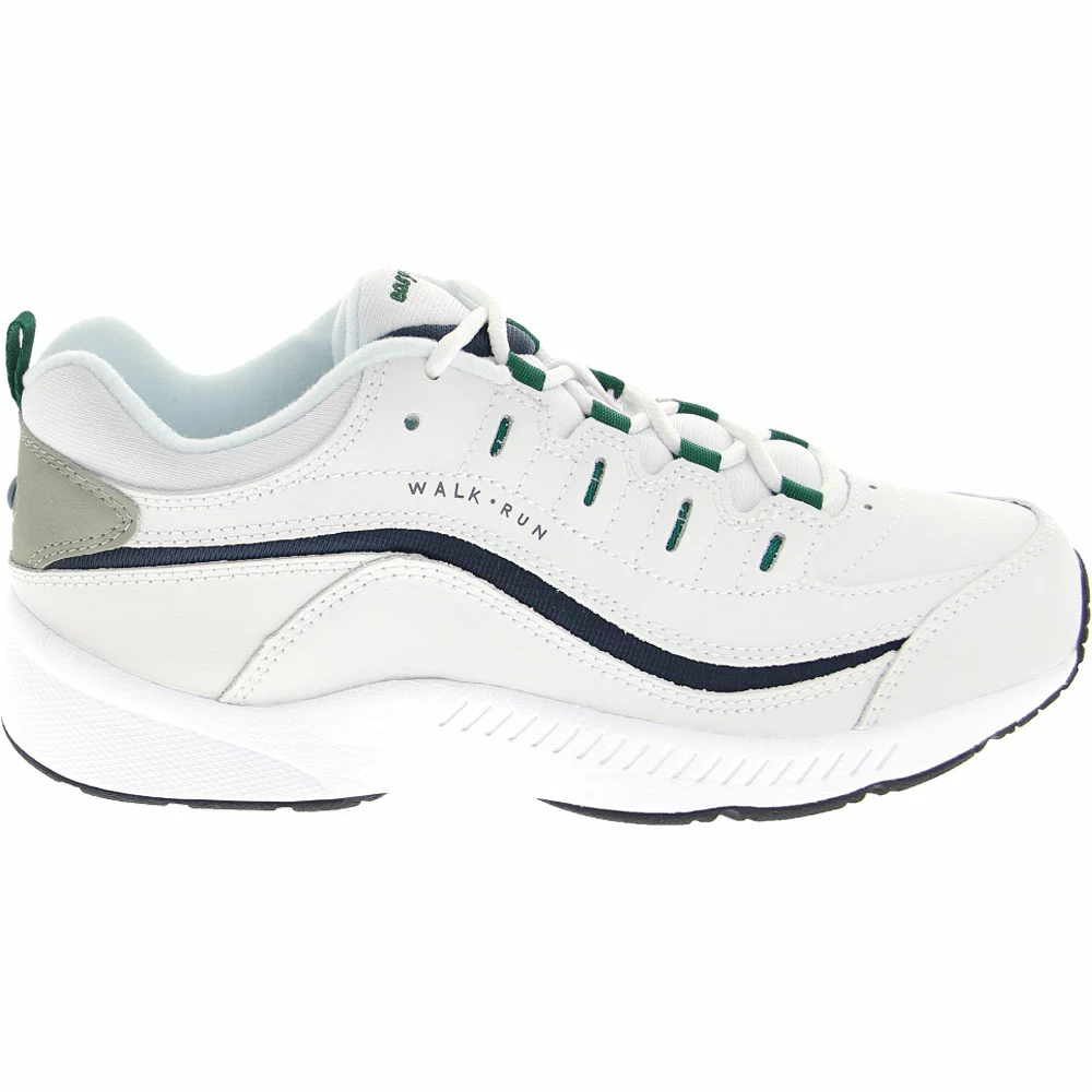 Easy Spirit Romy Walking Shoes - Womens White Navy Green