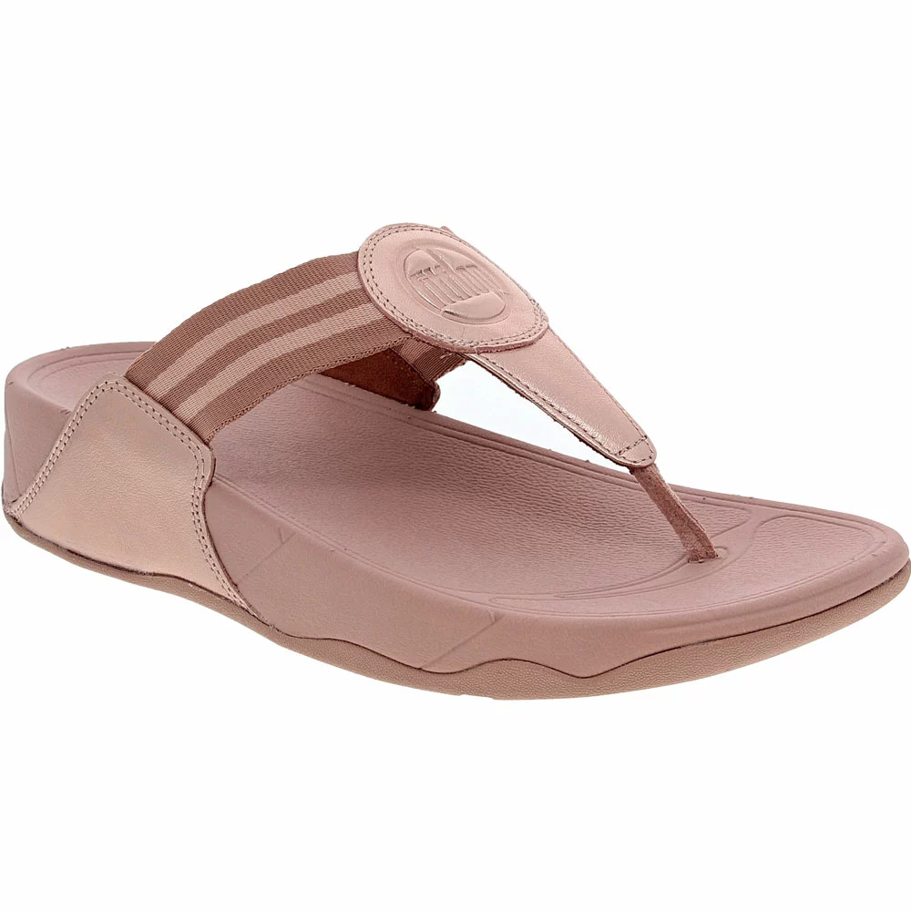 FitFlop Walk Star Toe Post Flip Flops - Womens Rose - Image 2