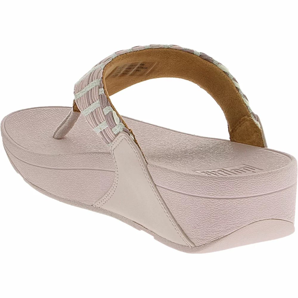 FitFlop Lulu Art Denim Flip Flops - Womens Lilac - Image 3