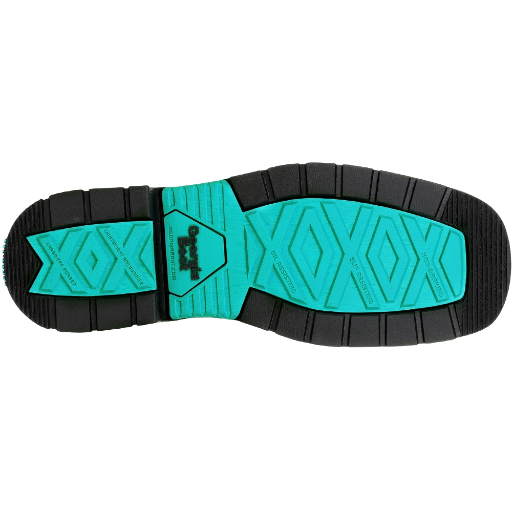 Georgia Boot Gb00386 Safety Toe Work Boots - Womens Brown Turquoise - Image 4