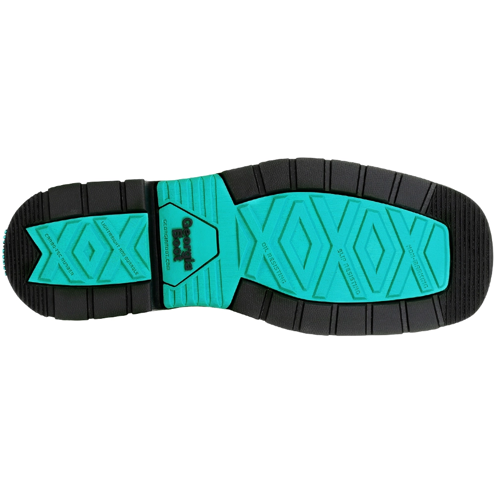 Georgia Boot Gb00395 Non-Safety Toe Work Boots - Womens Brown Turquoise - Image 4