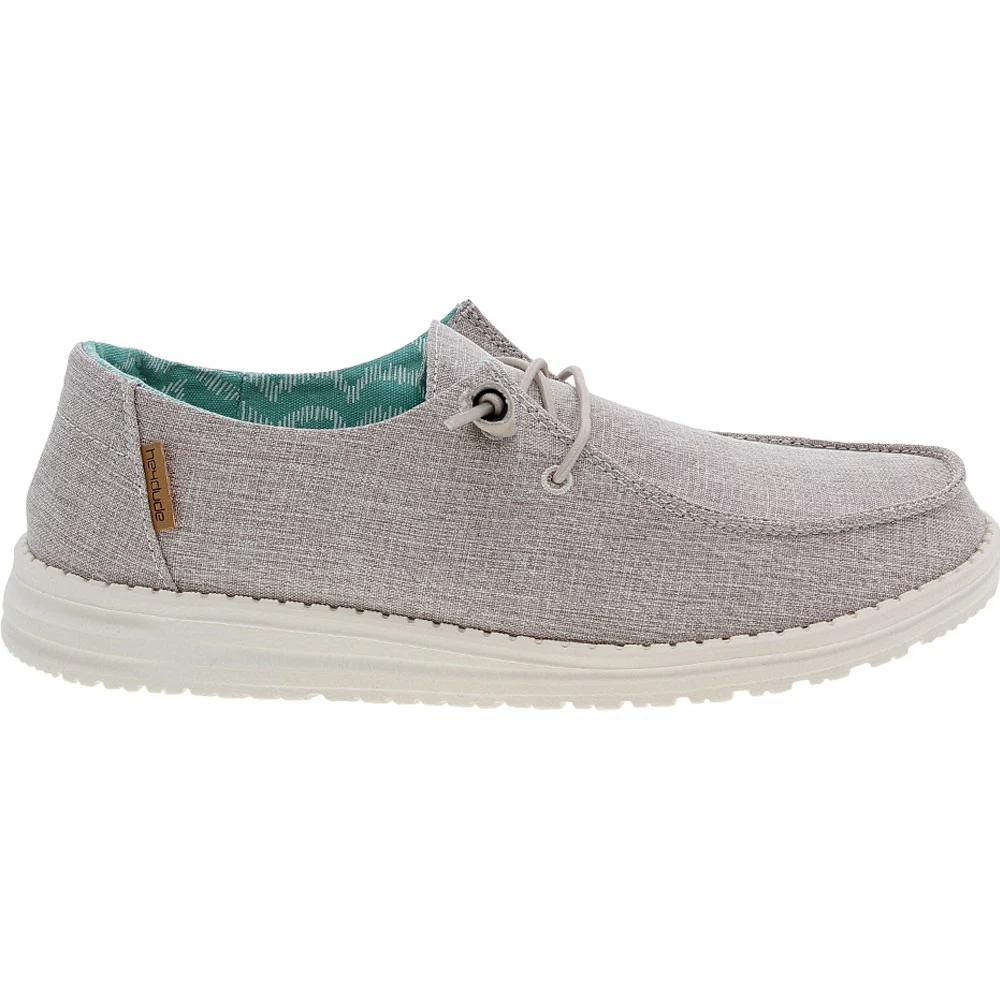 Hey Dude Wendy Chambray Slip On Casual Shoes - Womens Tan