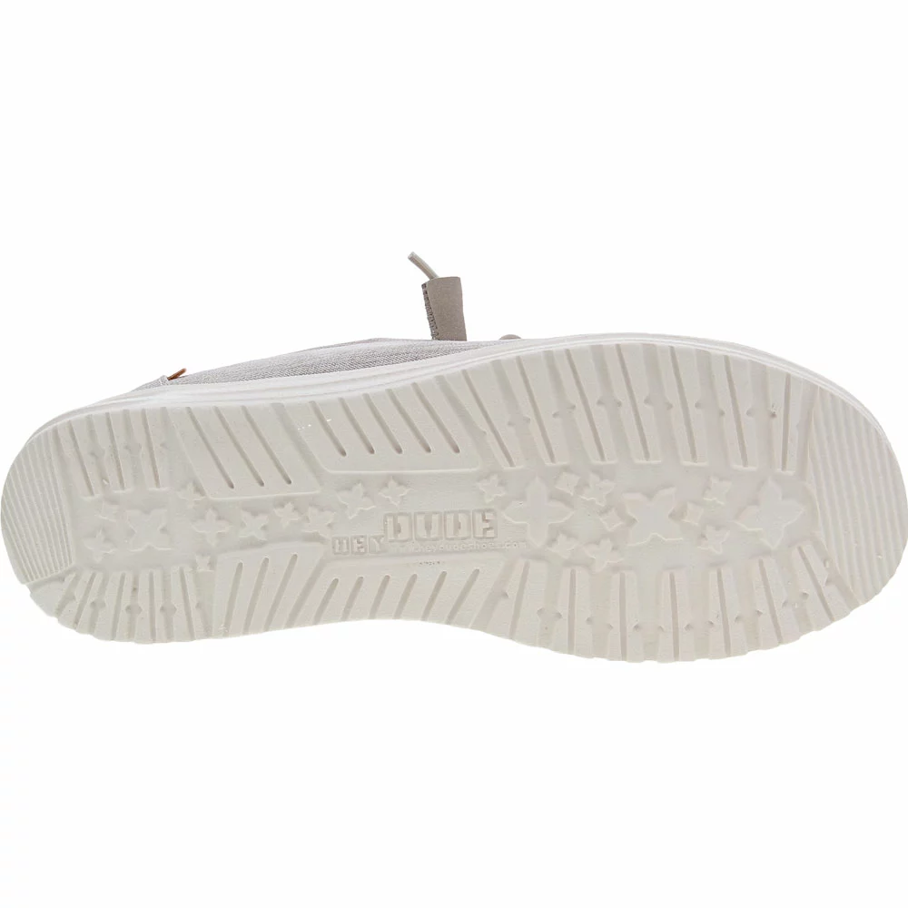 Hey Dude Wendy Chambray Slip On Casual Shoes - Womens Tan - Image 4