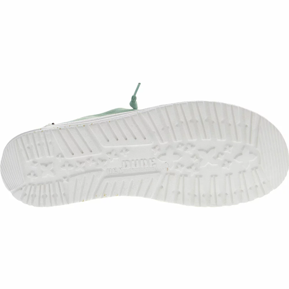 Hey Dude Wendy Casual Slip On Shoes - Womens Mint - Image 4