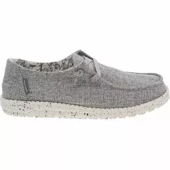 Hey Dude Wendy Linen Slip On Casual Shoes - Womens Iron Speck