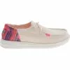 Hey Dude Wendy Funk Boho Slip On Casual Shoes - Womens Pink Beige