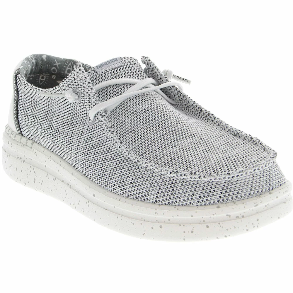 Hey Dude Wendy Rise Sox Stn Wht Slip On Casual Shoes - Womens Stone White - Image 2