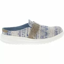 Hey Dude Nora Clogs Casual Shoes - Womens Blue Waves