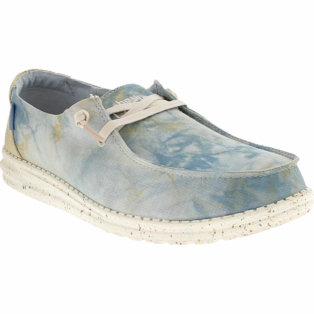 Hey Dude Wendy Tie Dye Womens Slip On Casual Shoes Dawn Blue - Image 2
