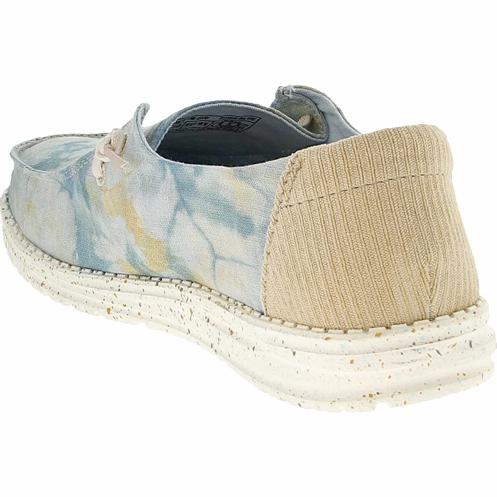 Hey Dude Wendy Tie Dye Womens Slip On Casual Shoes Dawn Blue - Image 3