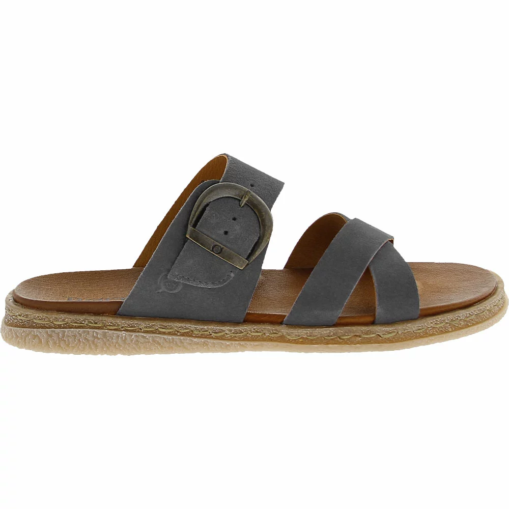 Born Caite Sandals - Womens Dark Jeans Suede