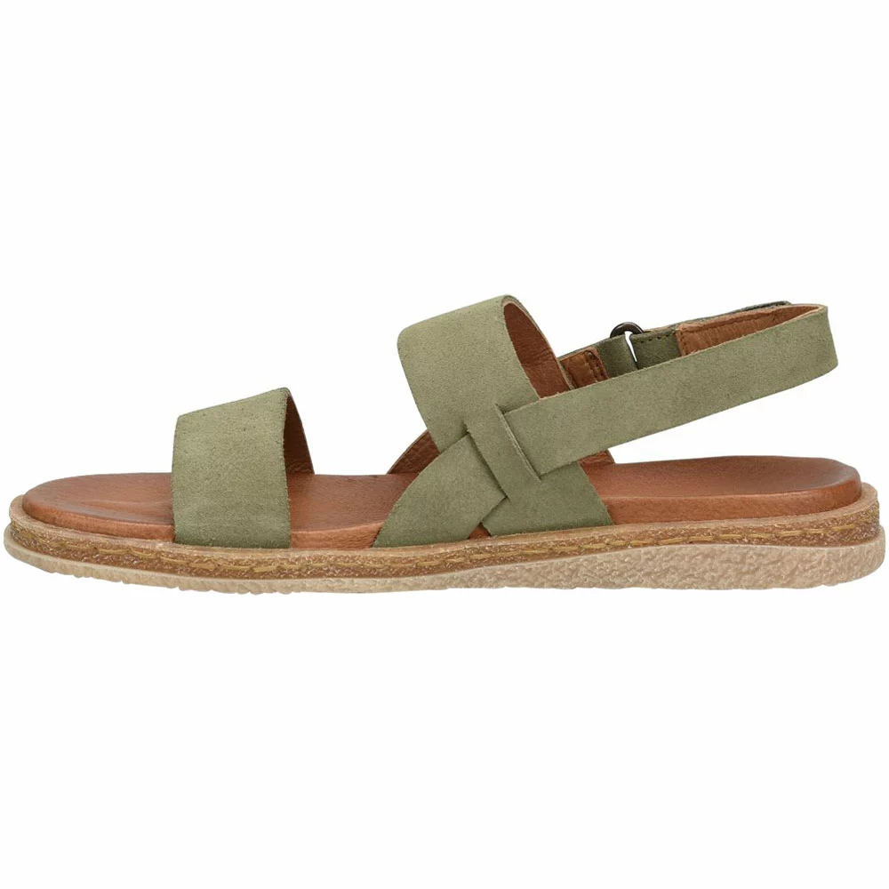 Born Cadyn Sandals - Womens Loden Green Suede - Image 3