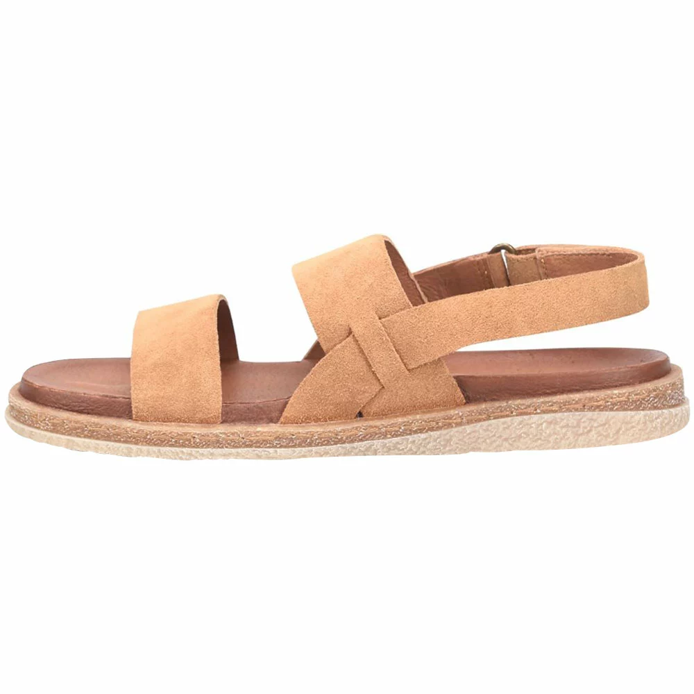 Born Cadyn Sandals - Womens Camel Suede Tan - Image 3