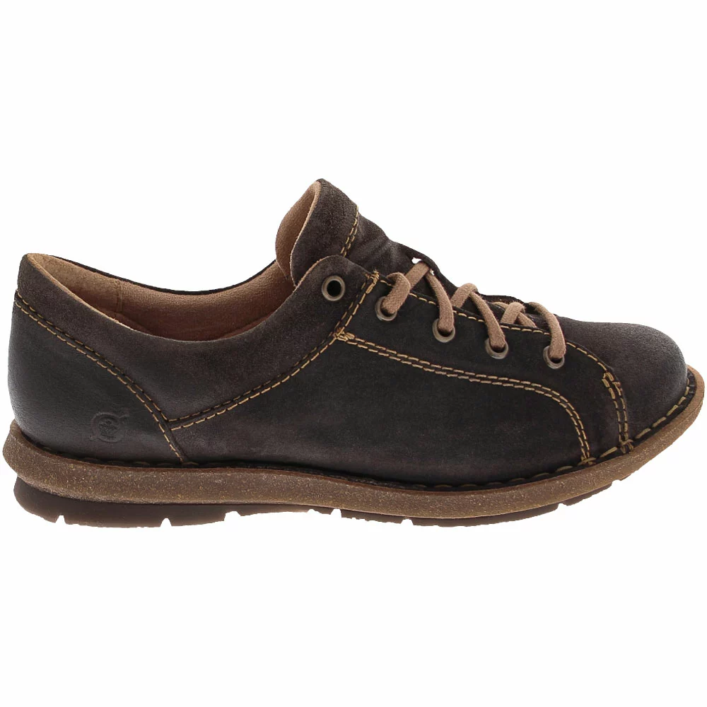 Born Trevan Womens Lace Up Casual Shoes Deep Grey