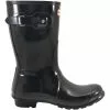 Hunter Original Short Gloss Rain Boots - Womens Black