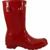 Hunter Original Short Gloss Rain Boots - Womens Red