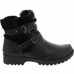 JBU Indiana Womens Water-Resistant Winter Boots Black