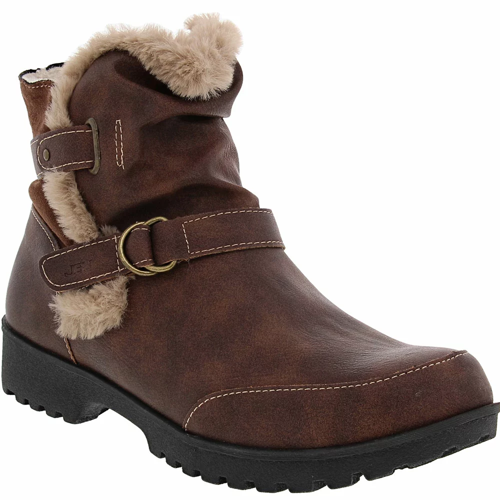 JBU Indiana Womens Water-Resistant Winter Boots Brown - Image 2