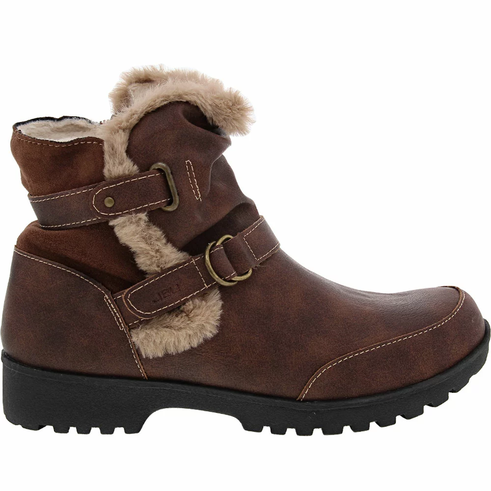 JBU Indiana Womens Water-Resistant Winter Boots Brown