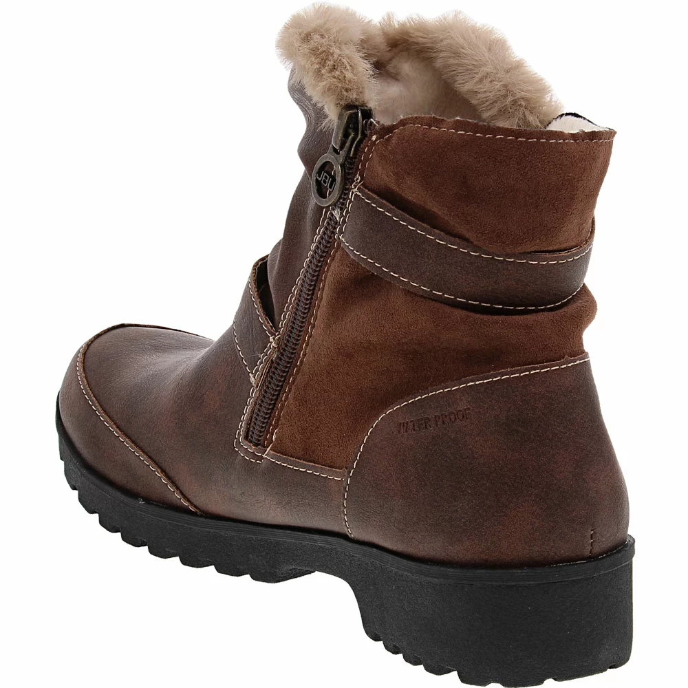 JBU Indiana Womens Water-Resistant Winter Boots Brown - Image 3