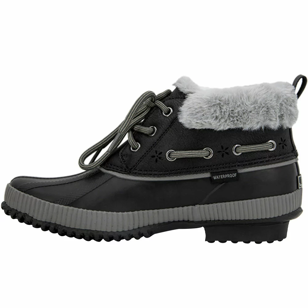 JBU Maria Waterproof Womens Duck Boots Black - Image 3