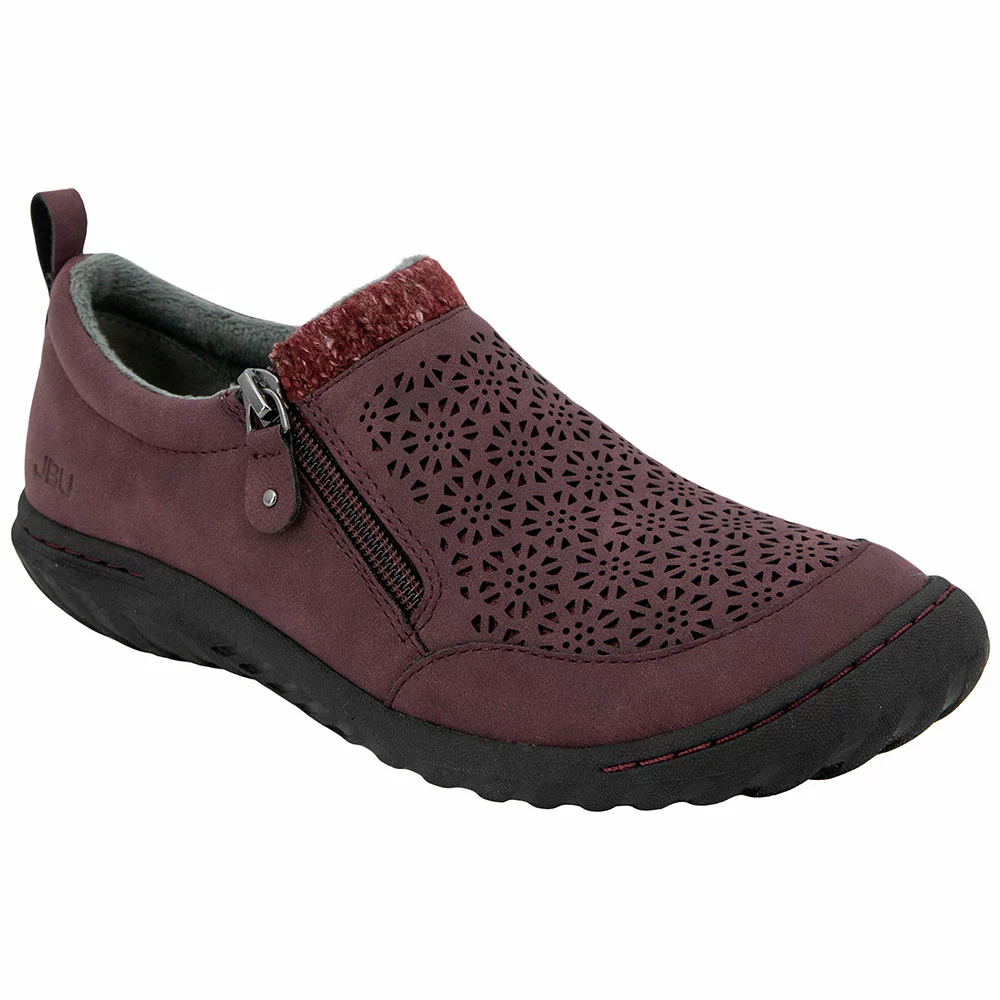 JBU Amber Slip On Casual Shoes - Womens Burgundy - Image 2