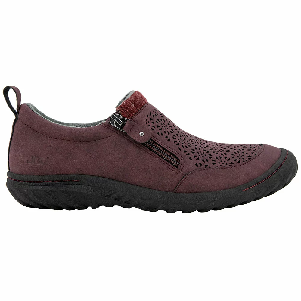 JBU Amber Slip On Casual Shoes - Womens Burgundy