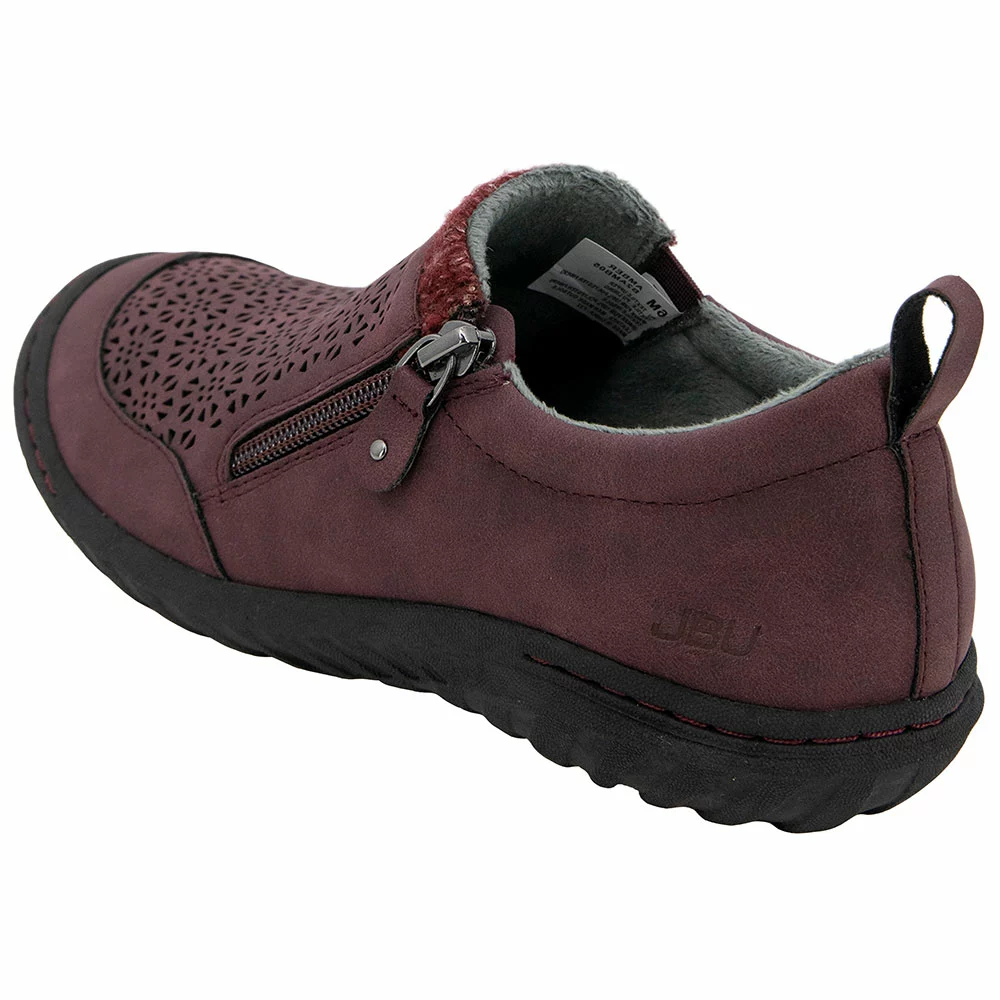 JBU Amber Slip On Casual Shoes - Womens Burgundy - Image 3