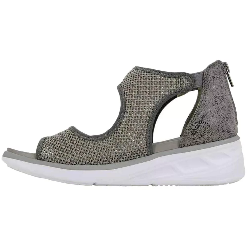 JBU Margot Sandals - Womens Light Grey Snake - Image 3