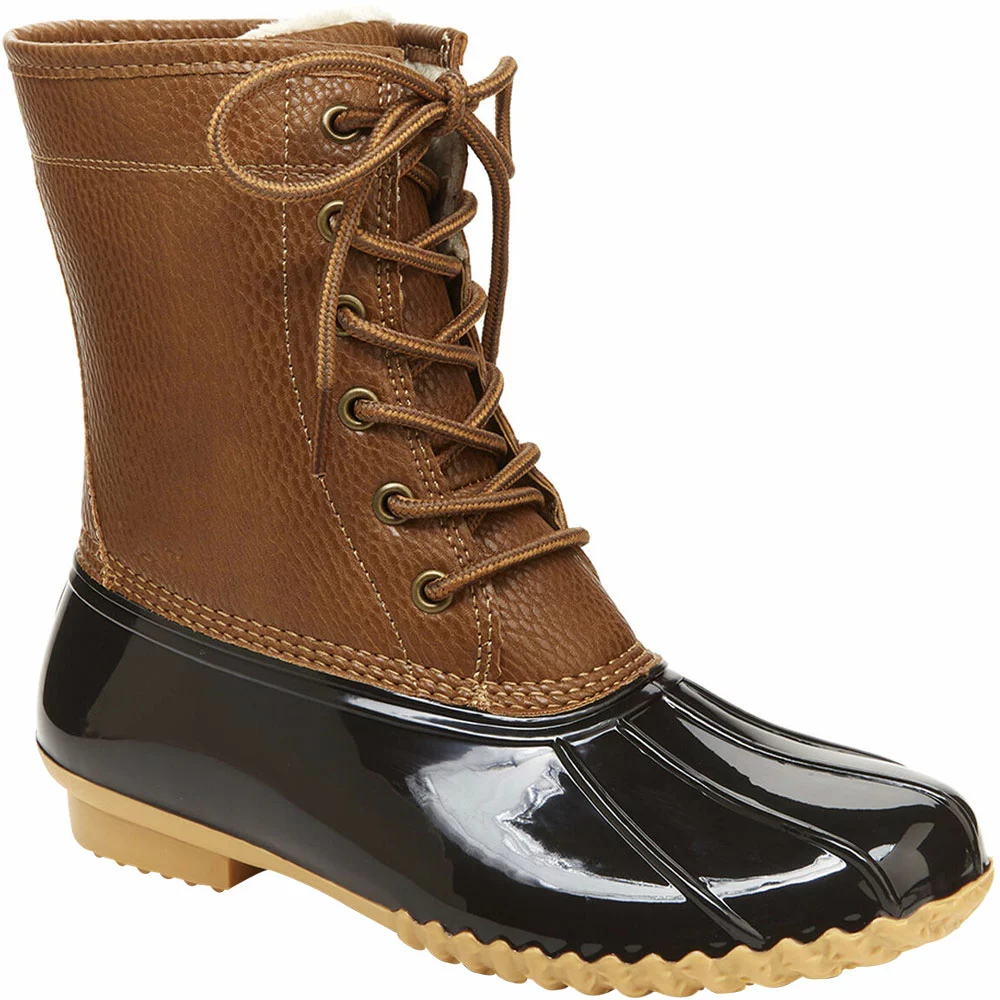 JBU Maplewood Womens Waterproof Duck Boots Chocolate Brown - Image 2